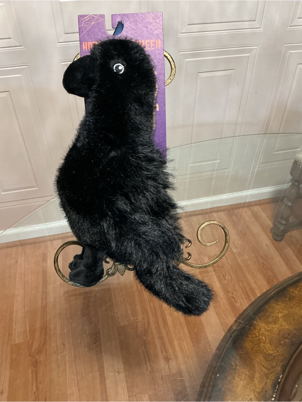 Crow 12" Dog Toy w/Squeaker & Crinkle Tail,Black,Soft & Cute,Happy Halloween New